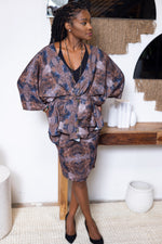 Load image into Gallery viewer, Short Kimono with Skirt (2 pc set)
