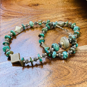 Silver and Turquoise Necklace