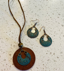 Tribal Earring and Necklace Set