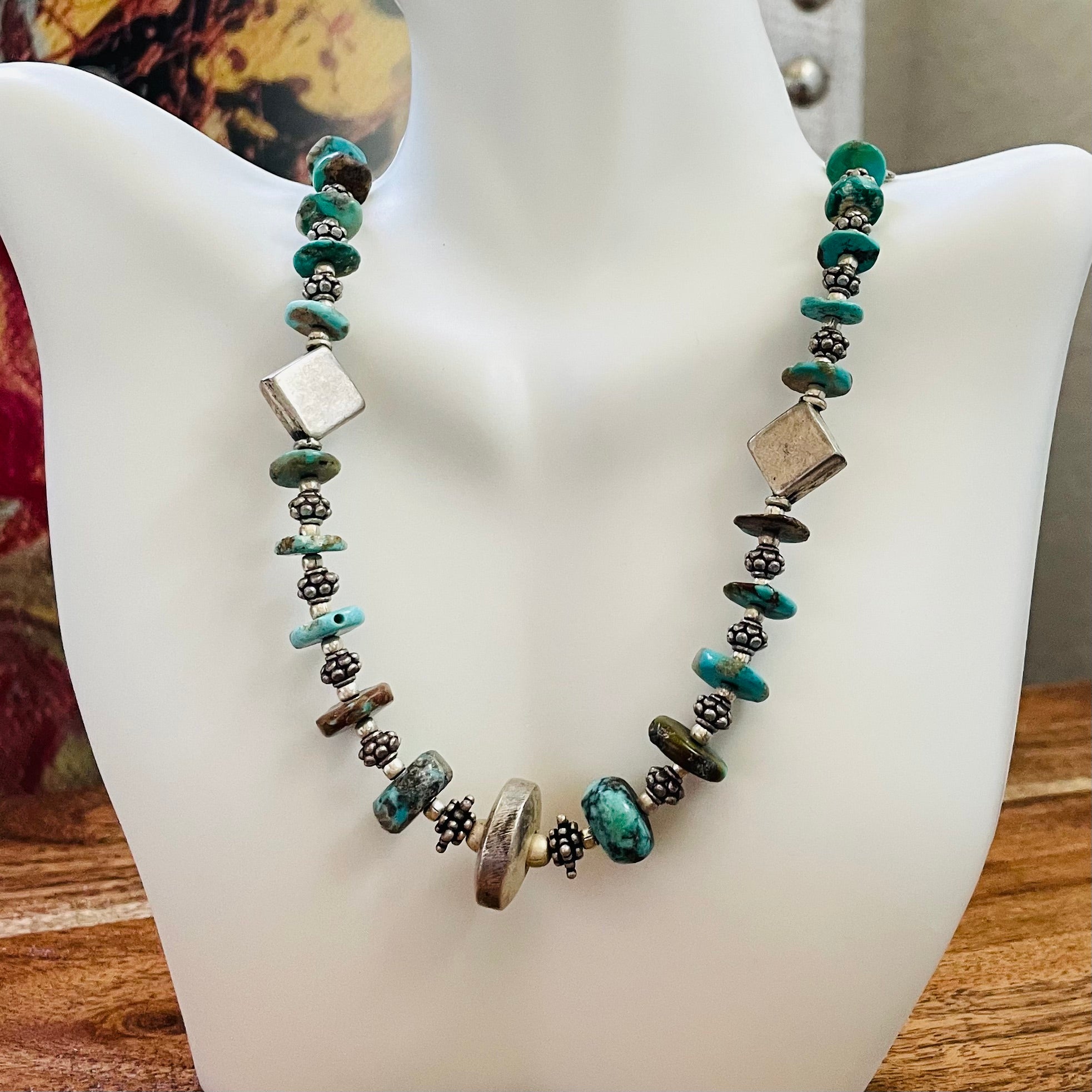 Silver and Turquoise Necklace